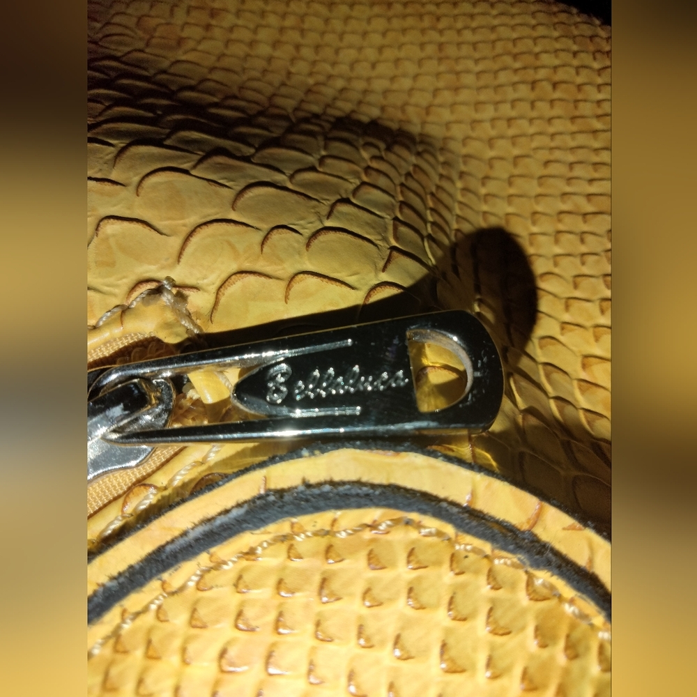 Bellaluca (Yellow) Snake Texture Pattern Double H… - image 2